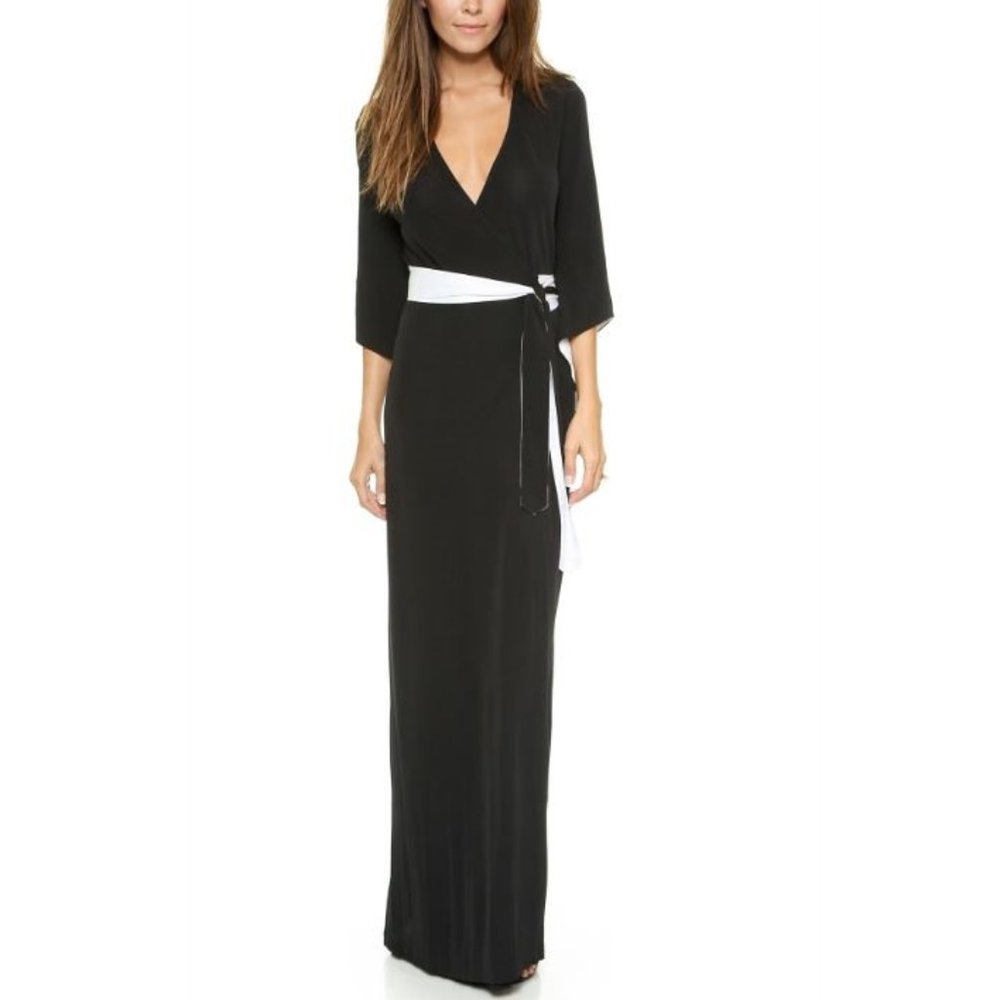 DIANE VON FURSTENBERG Aurora Long Wrap Dress